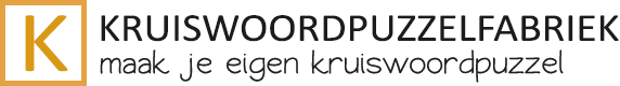 Logo kruiswoordpuzzelfabriek - maak je eigen kruiswoordpuzzel